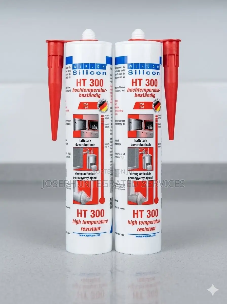 WEICON Silicone HT 300 Is a Red, High-Temperature Resistant Adhesive