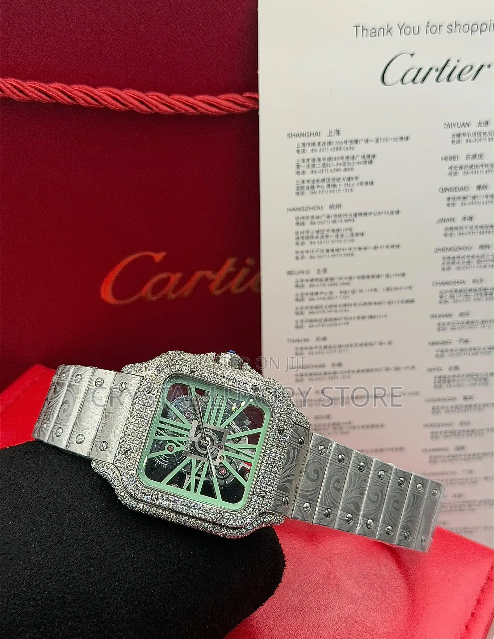 Cartier Quality Luxury Men Automatic Engine Wristwatch