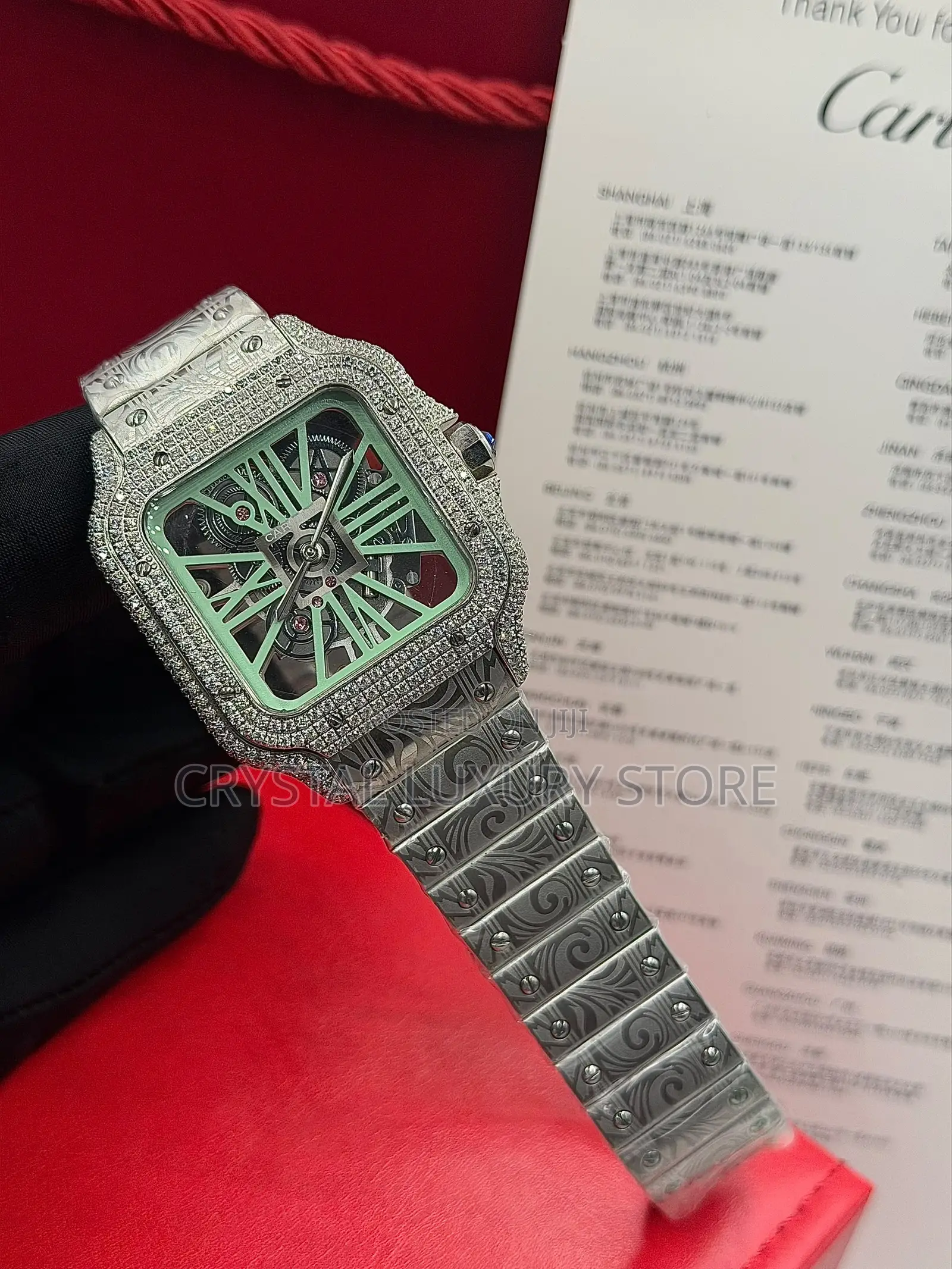 Cartier Quality Luxury Men Automatic Engine Wristwatch