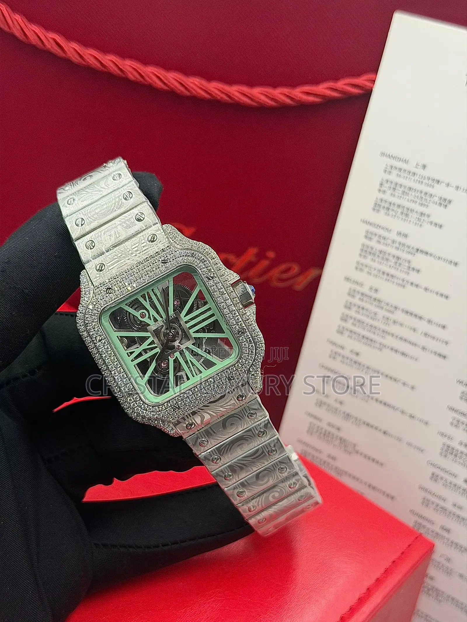 Cartier Quality Luxury Men Automatic Engine Wristwatch