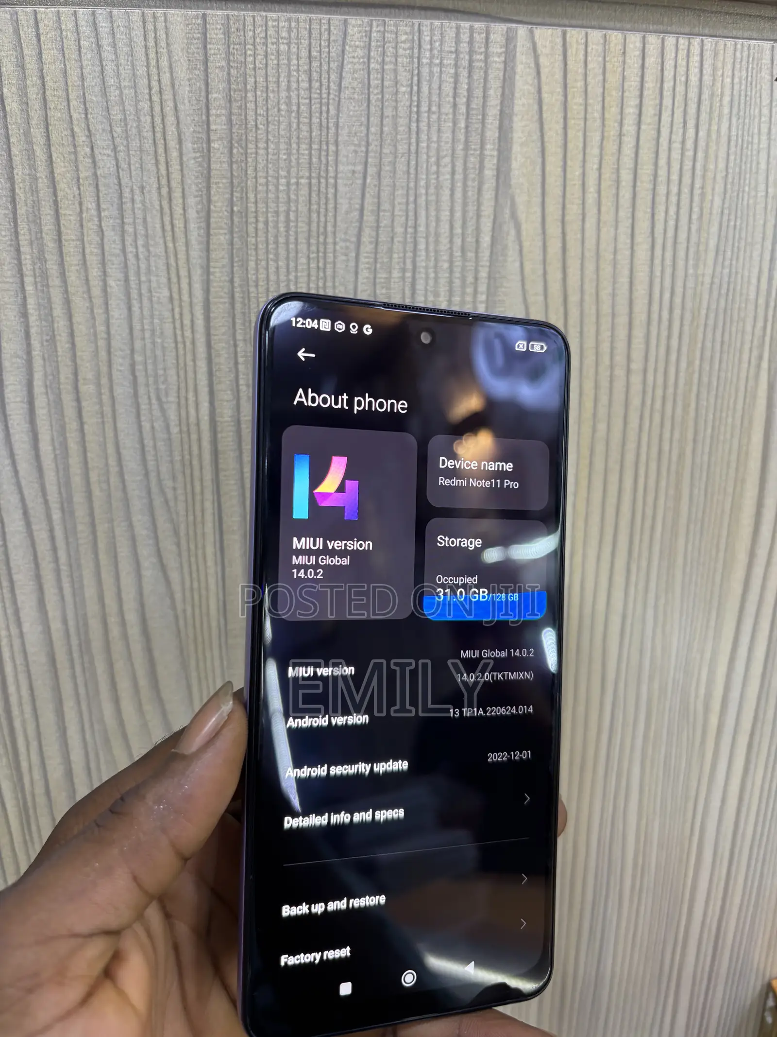 Xiaomi Redmi Note 11 Pro 5G 128 GB Red