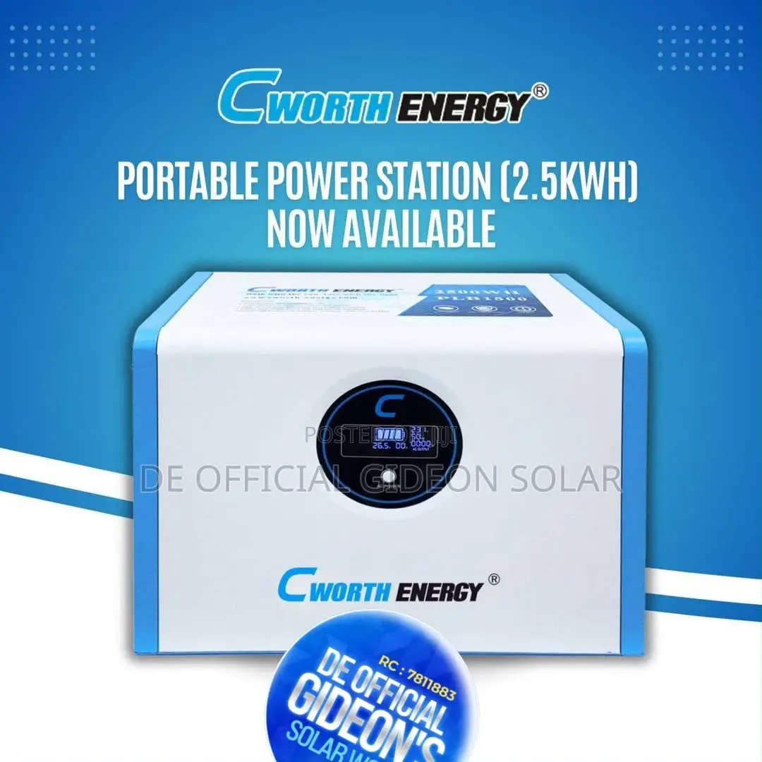 1200w/2.5kWh (CE-PLB1500) All-in-One Portable Solar Generator