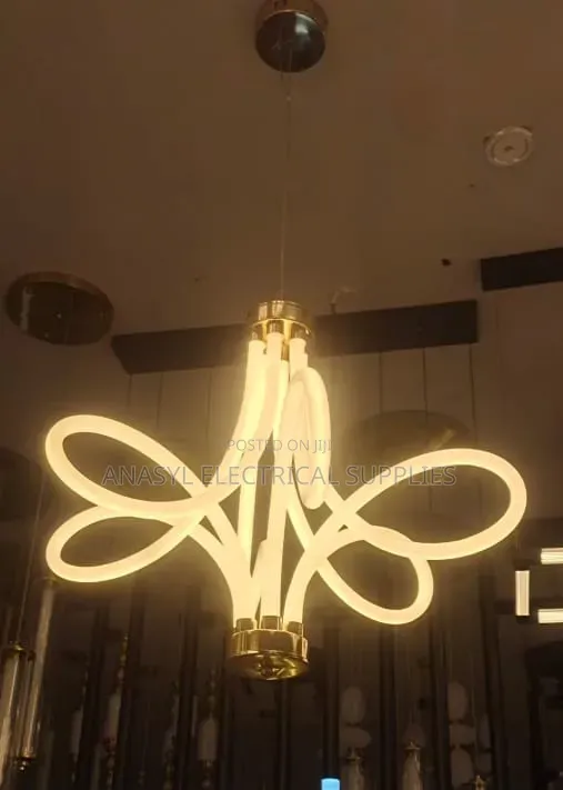 Anasyl Modern Abstract LED Pendant Chandelier With Flexible Silicone