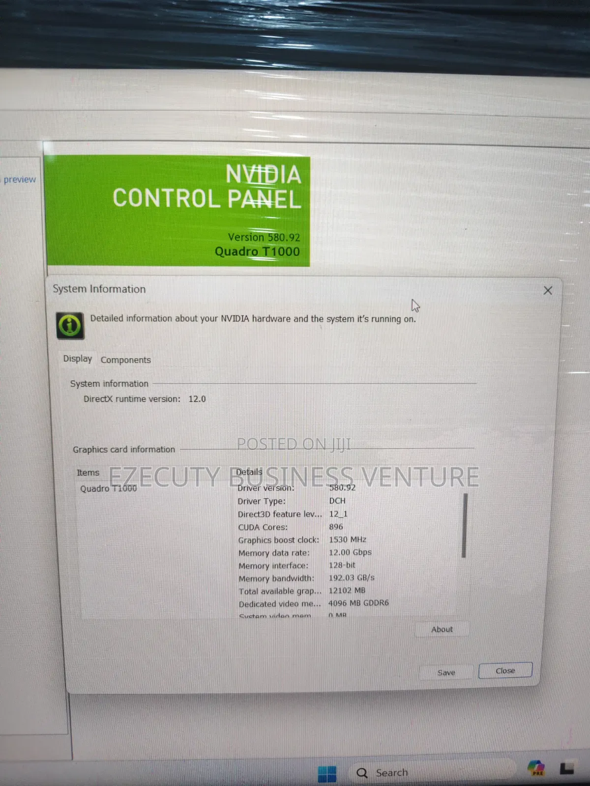 Laptop Dell Precision 7550 16GB Intel Core i7 SSD 512GB