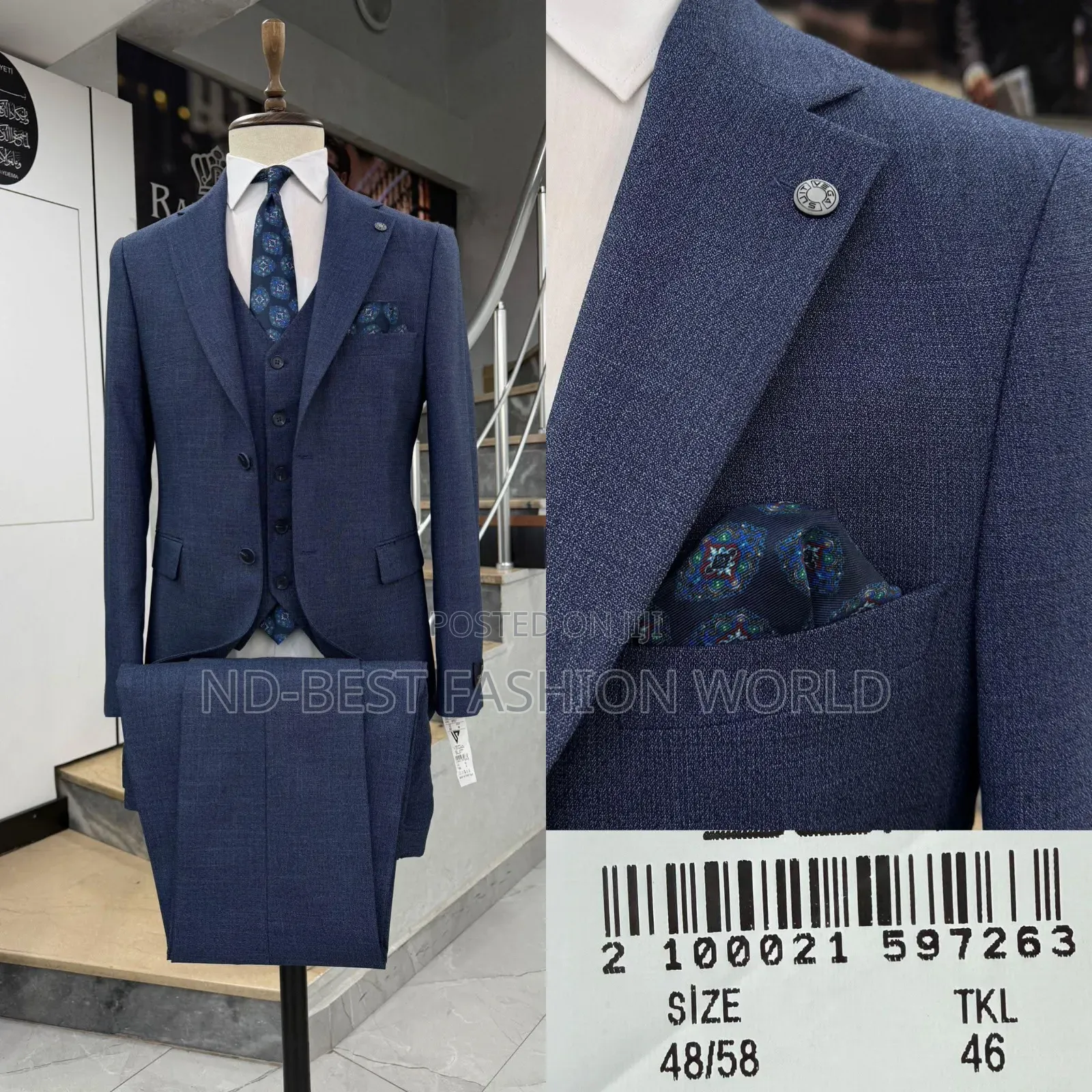 Blue Color Men's Suit