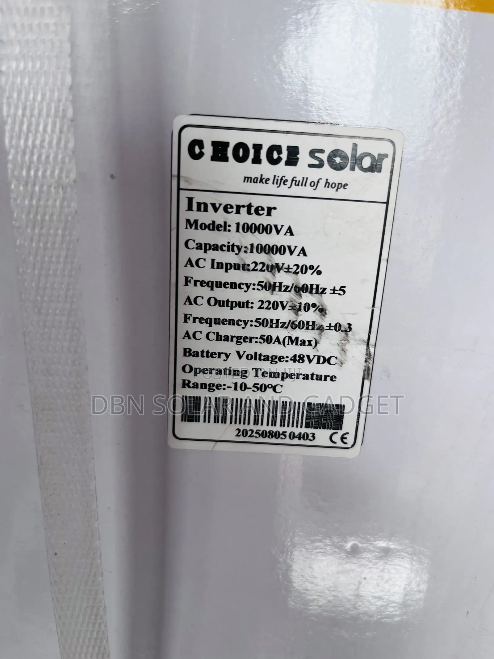 ORIGINAL CHOICE SOLAR INVERTER 10kva 48v Non Hybrid Inverter in Stock