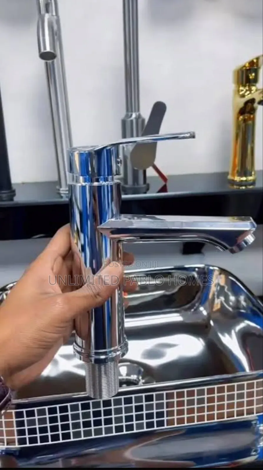 Waterfall Bathroom Sink Mixer Taps Faucet/ Multiple Colors