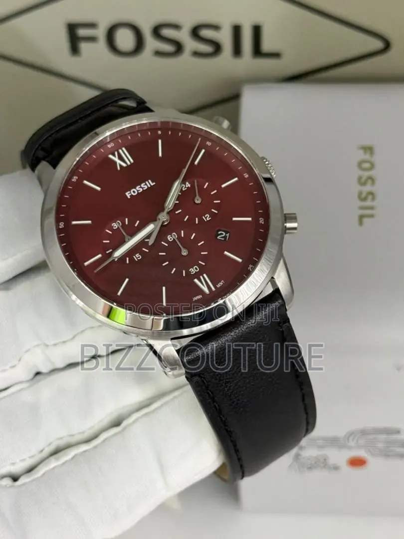 Original Fossil Leather Strap Men's Watch 100% Authentic Guaranteed