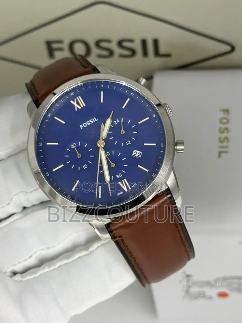 Original Fossil Leather Strap Men's Watch 100% Authentic Guaranteed