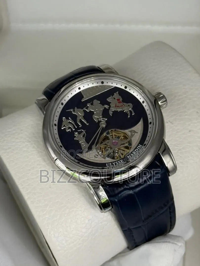 Original Ulysse Nardin Leather Strap Watch 100% Authentic Guaranteed