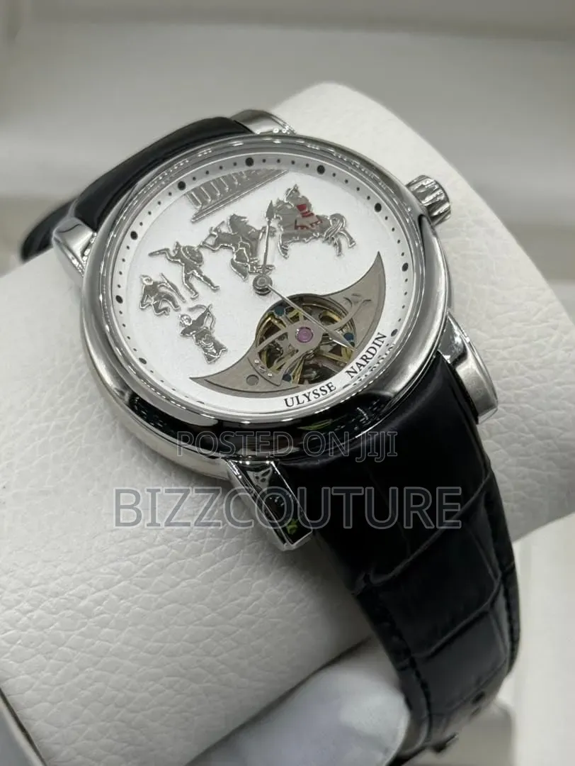 Original Ulysse Nardin Leather Strap Watch 100% Authentic Guaranteed