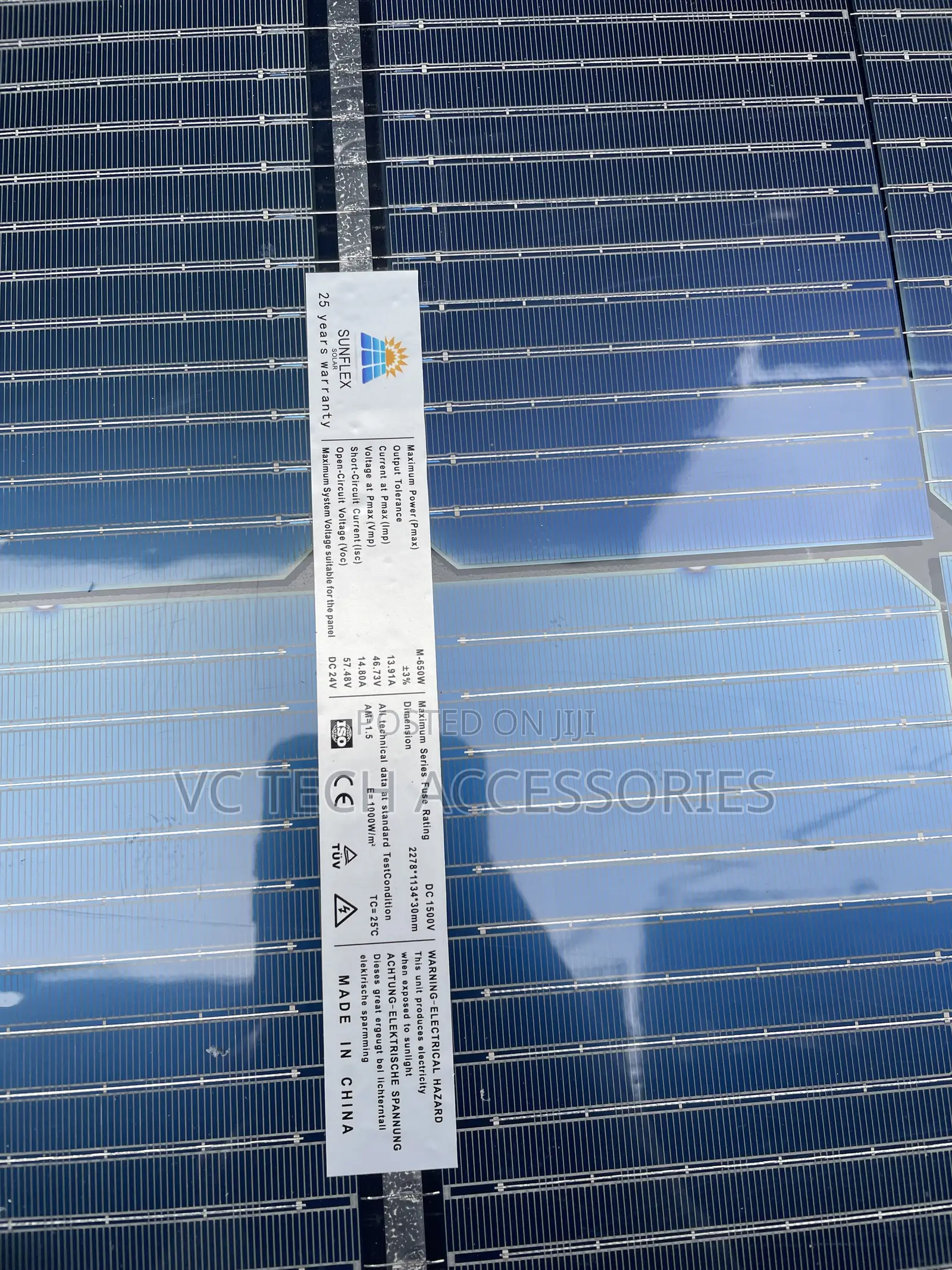 650W SUNFLEX Bifacial Panel