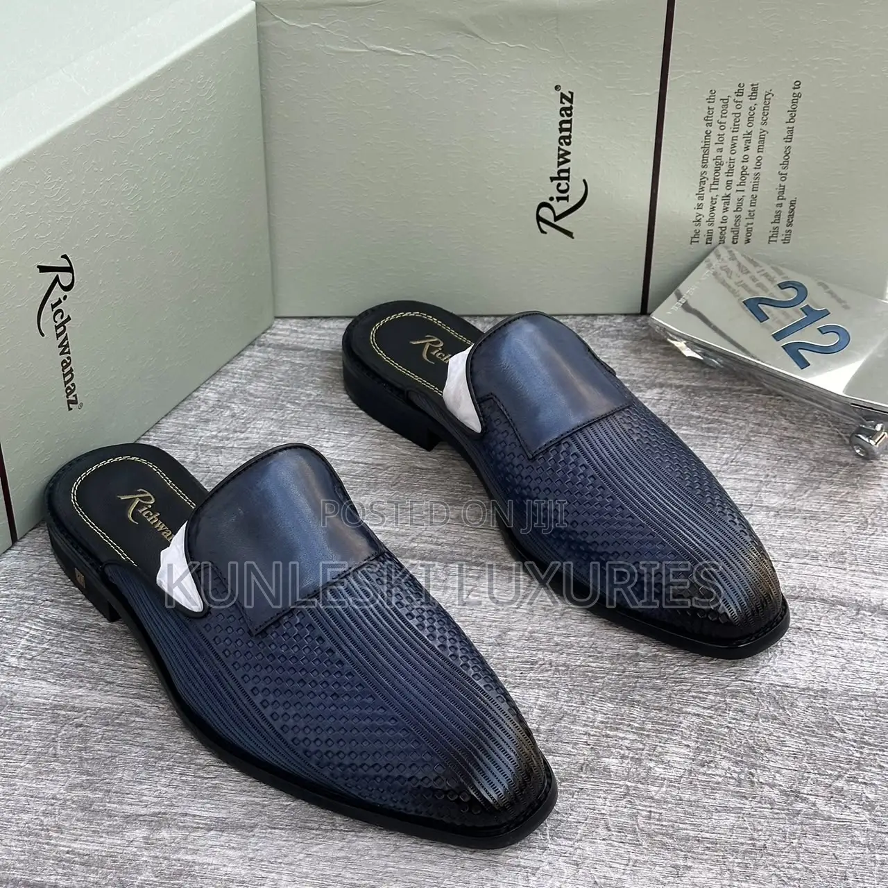 Original Richwanaz Leather Half Shos for Men’s
