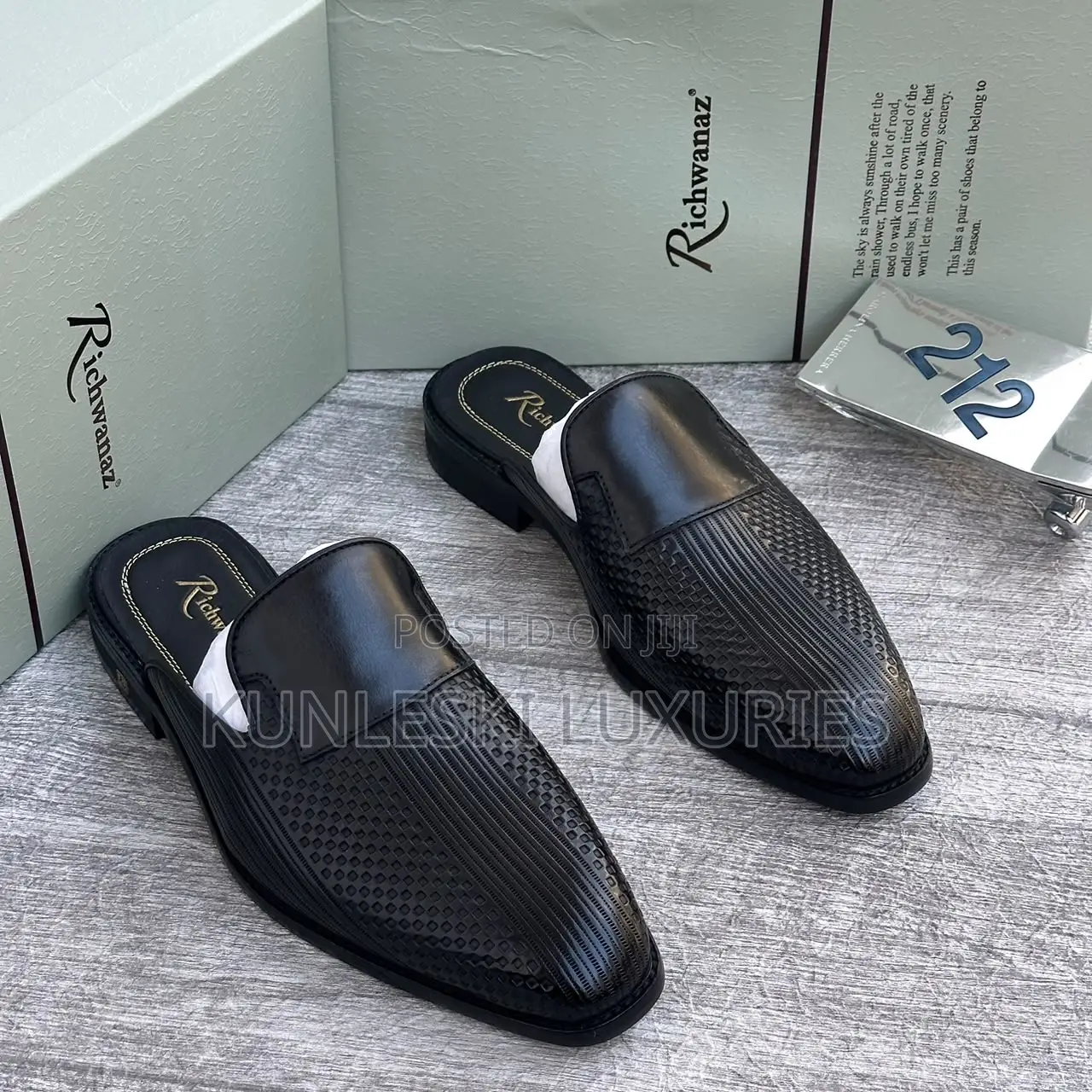 Original Richwanaz Leather Half Shos for Men’s