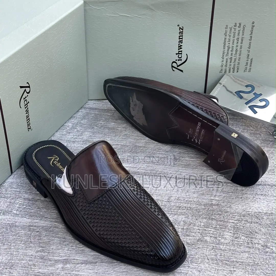 Original Richwanaz Leather Half Shos for Men’s