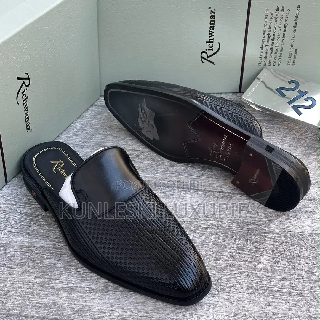 Original Richwanaz Leather Half Shos for Men’s