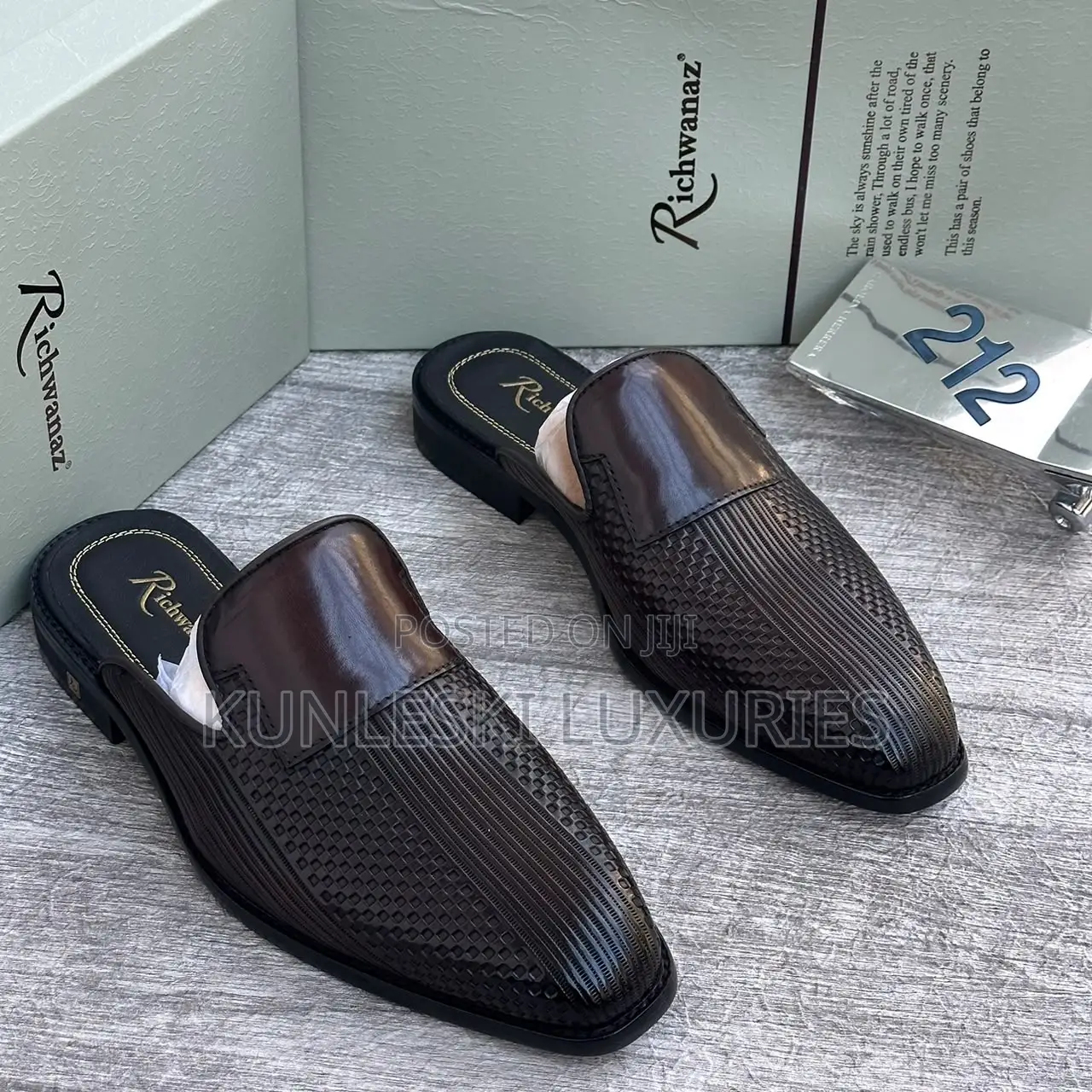 Original Richwanaz Leather Half Shos for Men’s