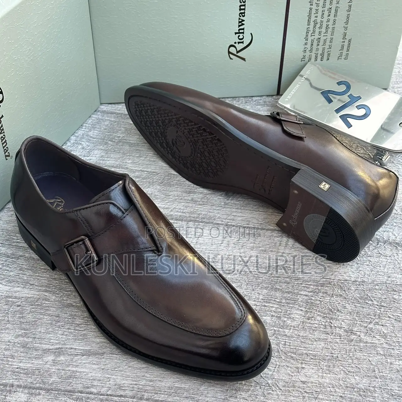 Original Richwanaz Monk Leather Shoes