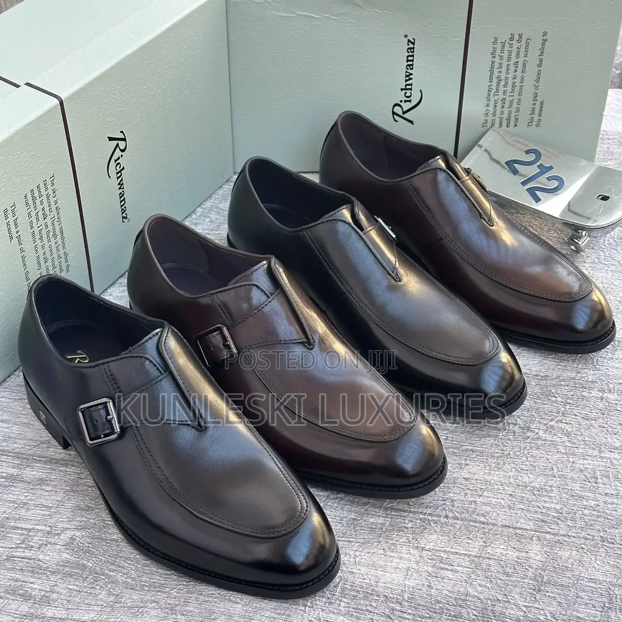 Original Richwanaz Monk Leather Shoes