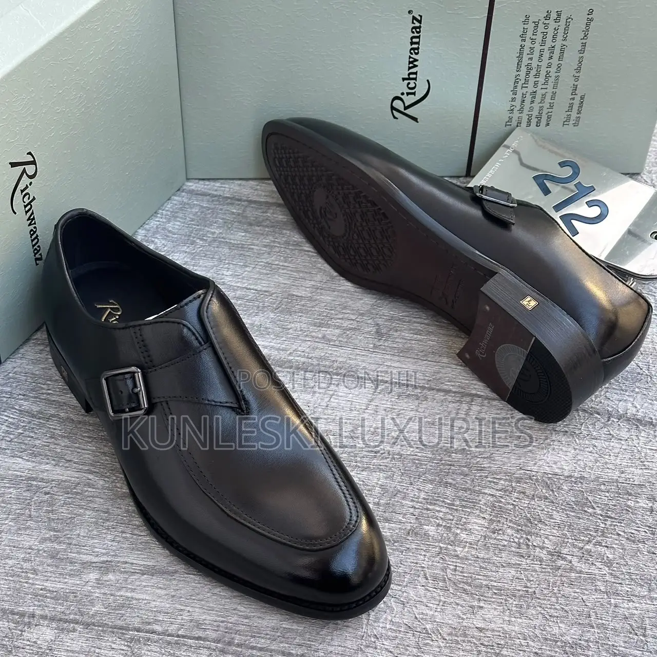 Original Richwanaz Monk Leather Shoes