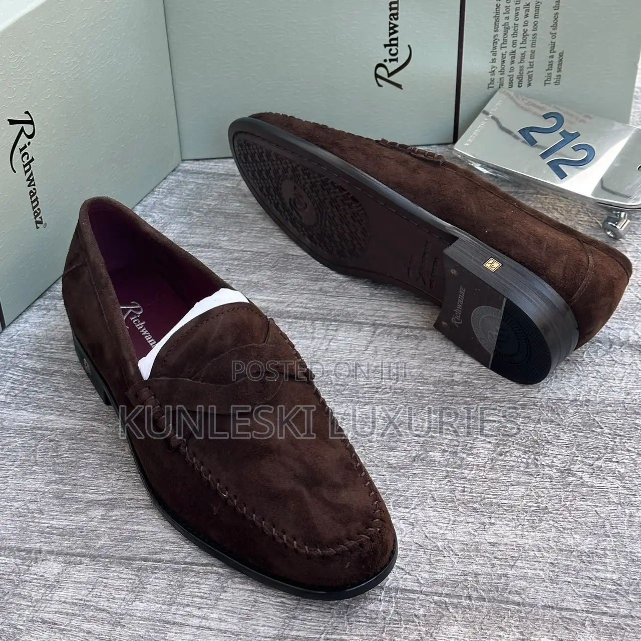 Original Richwanaz Suede Loafers Shoes