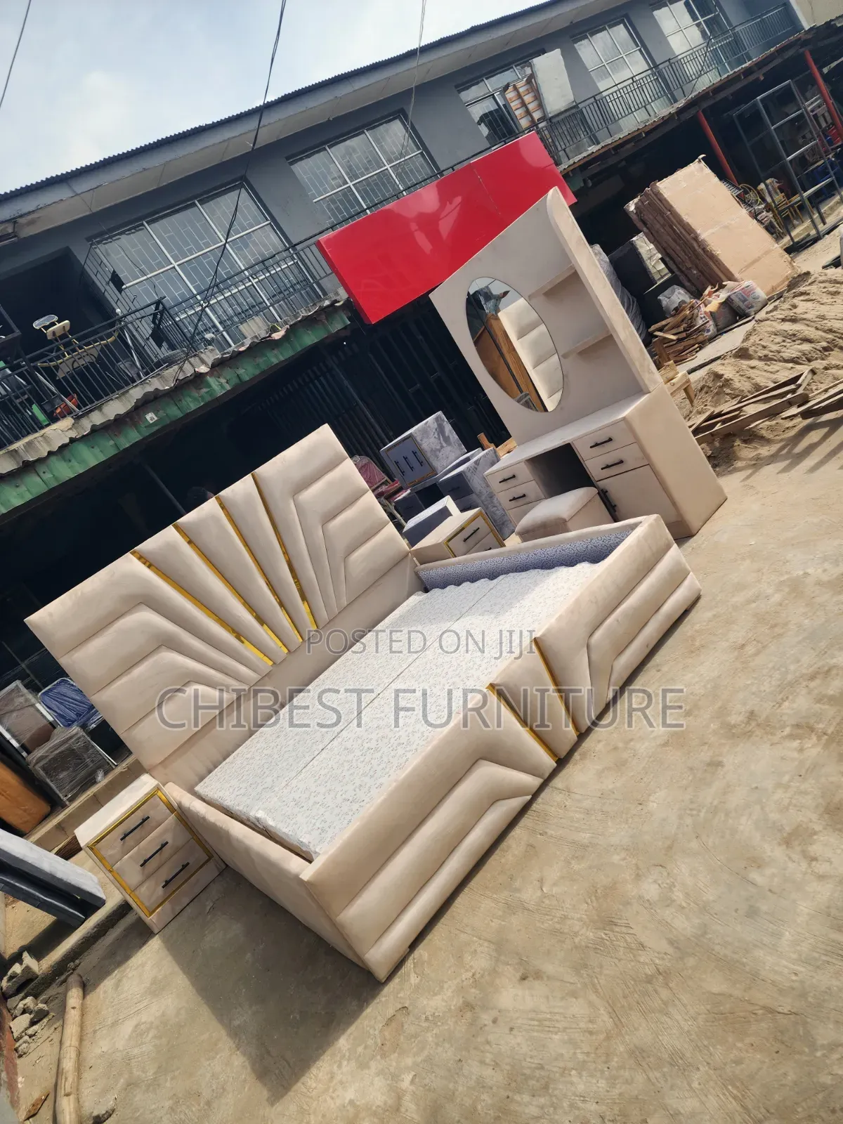 6by6 Set of Padded Bed Frame