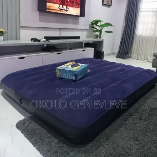 4.5ft by 6ft 10" Height Double Size Intex Airbed With Pump