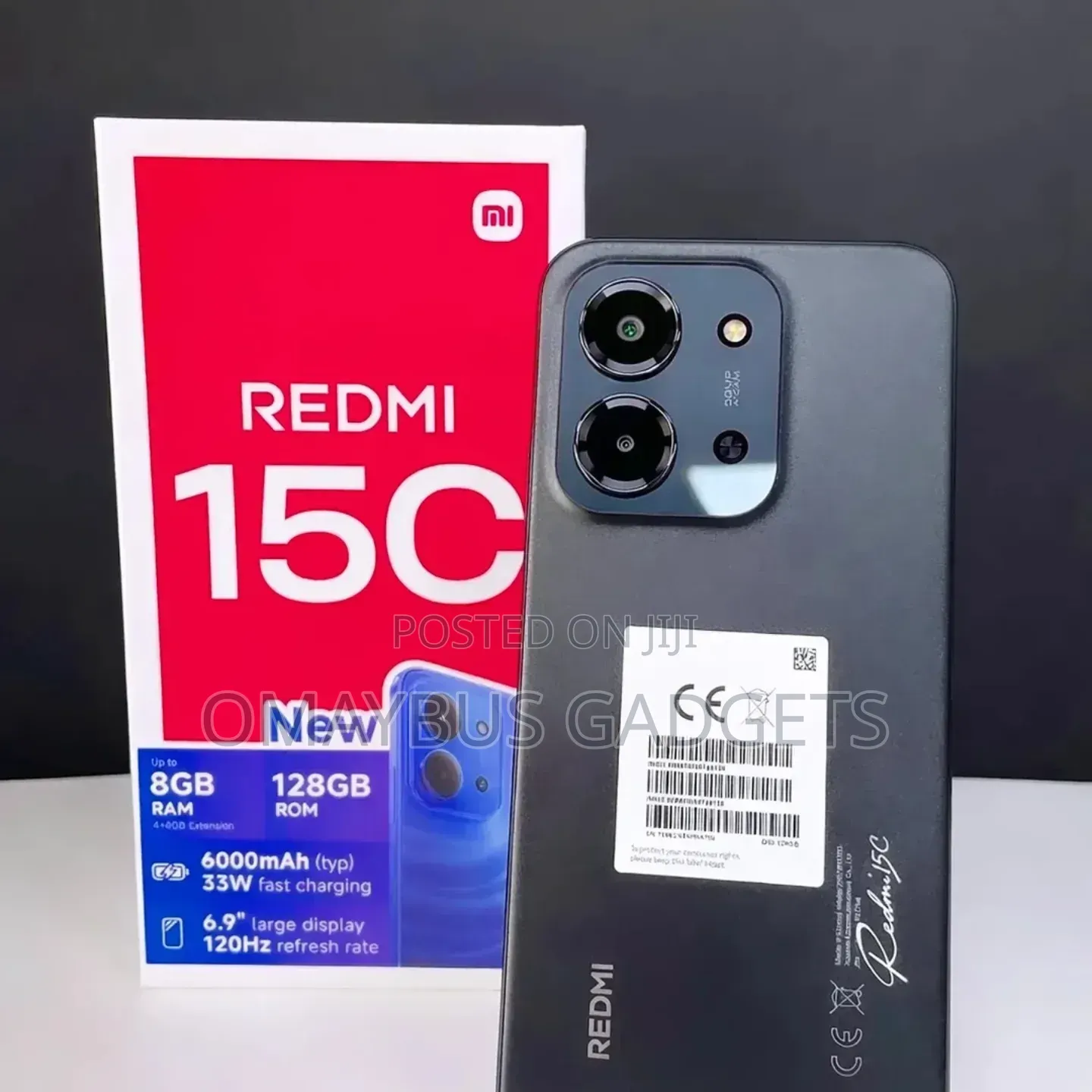 New Xiaomi Redmi 15C 4G 128 GB Black
