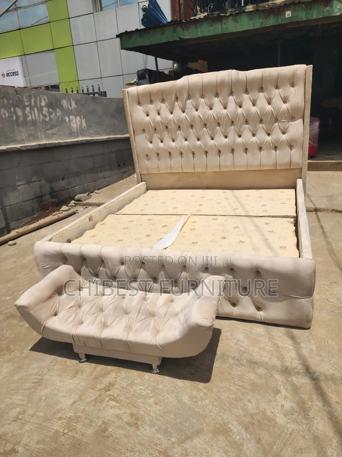 Executive 6by6 Cream Coloured Bed Stand