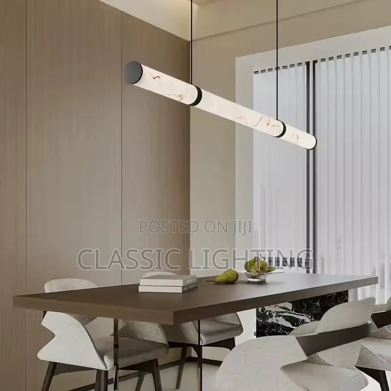 Italian Minimalist Pendant Lights Imitation Marble Lampshade LED Light