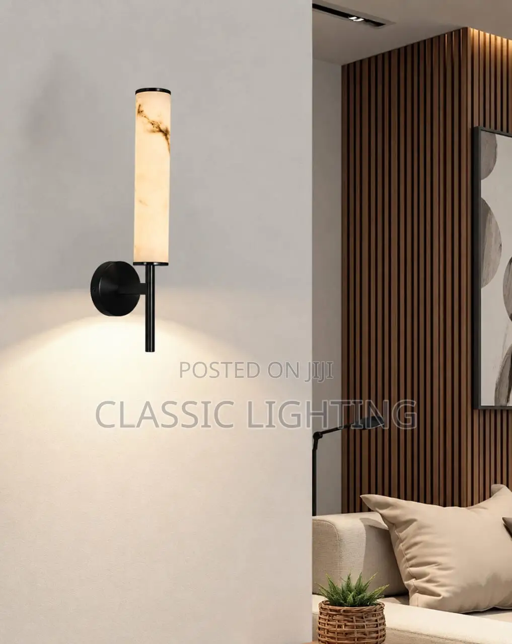 Luxury Copper Marble Wall Lamp Modern LED Lighting for Bedroom