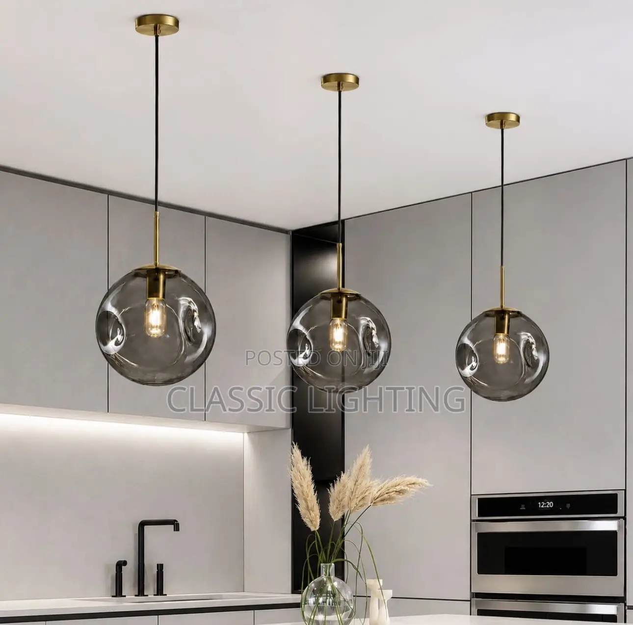 Nordic Glass Pendant Light Glass Hanging Lamp Dining Room Chandelier