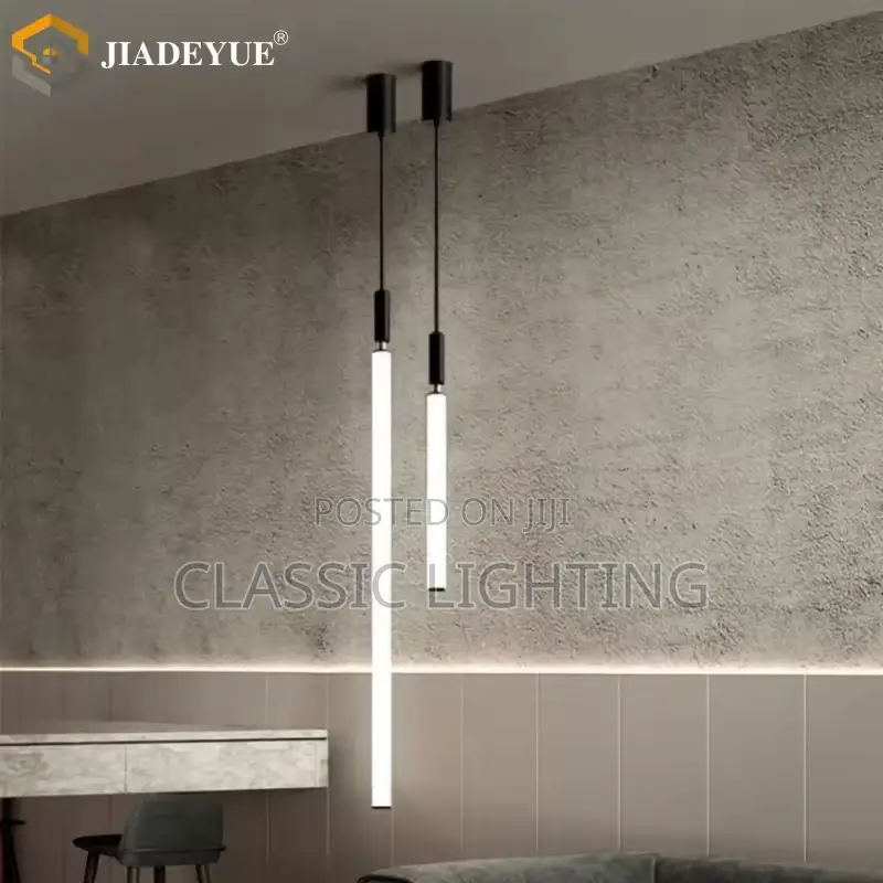 Modern Minimalist Long Pendant Light LED Bedroom Bedside Lamp