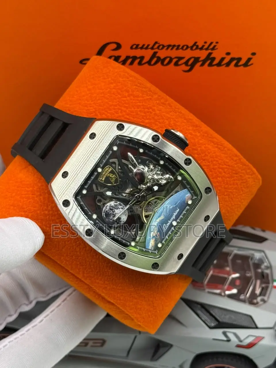 High Quality Luxury Lamborghini Rubber Watches