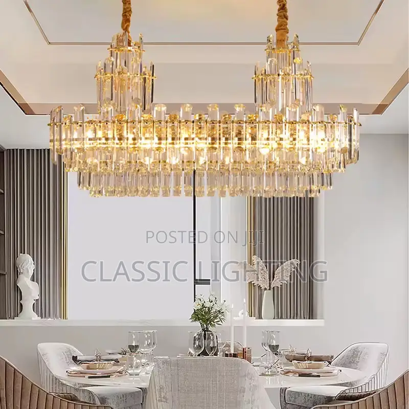 Crystal Ceiling Chandeliers Hanging Lamps LED Luxury Light Fixture