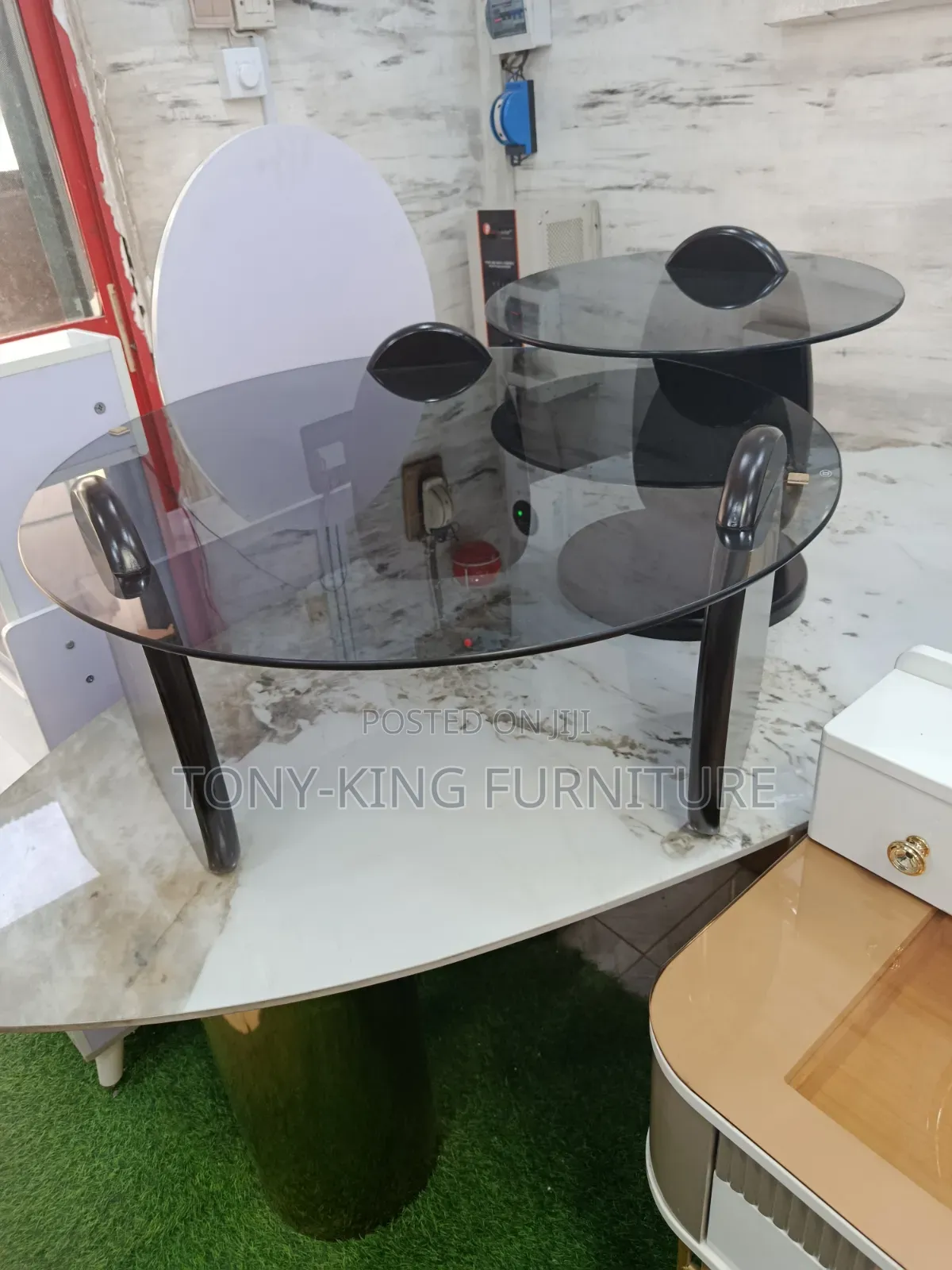 Modern 2-in-1 Glass Top Coffee Center Table