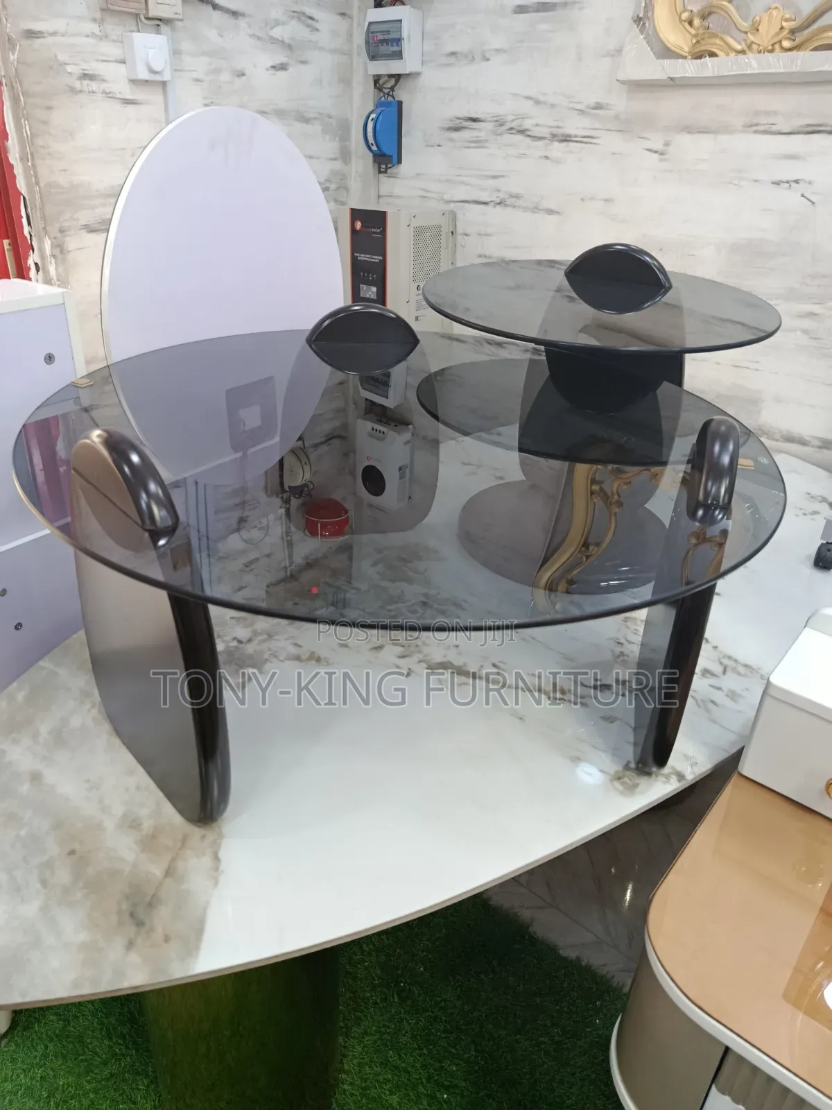 Modern 2-in-1 Glass Top Coffee Center Table