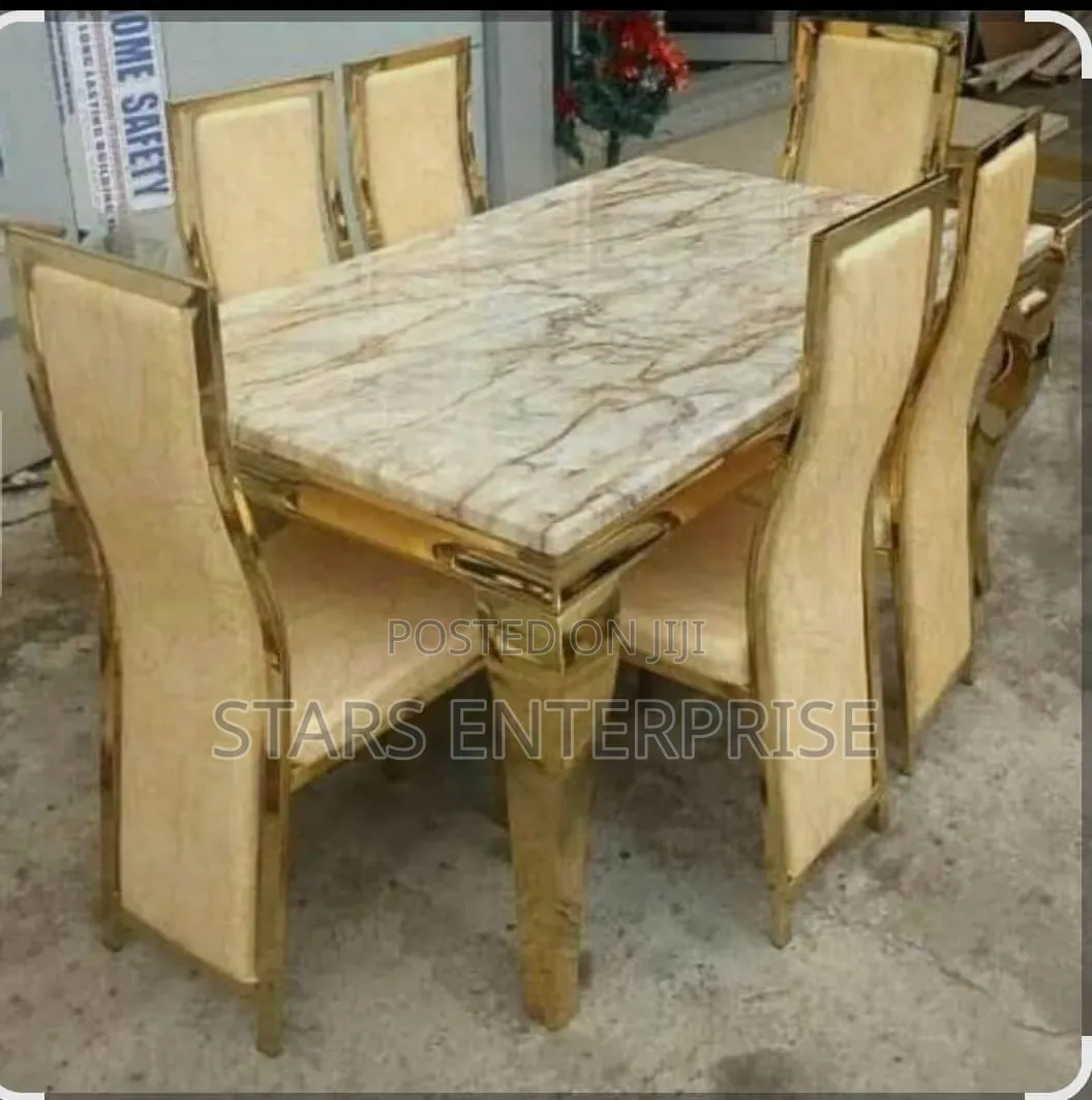 6 Seater Classic Marble Dining