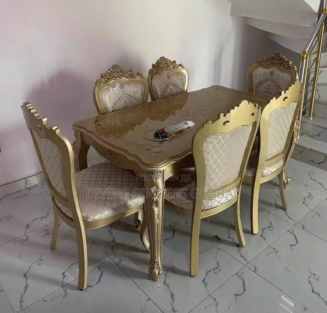 Top Quality Imported Luxury Royal Dining Table With 6 Chairs