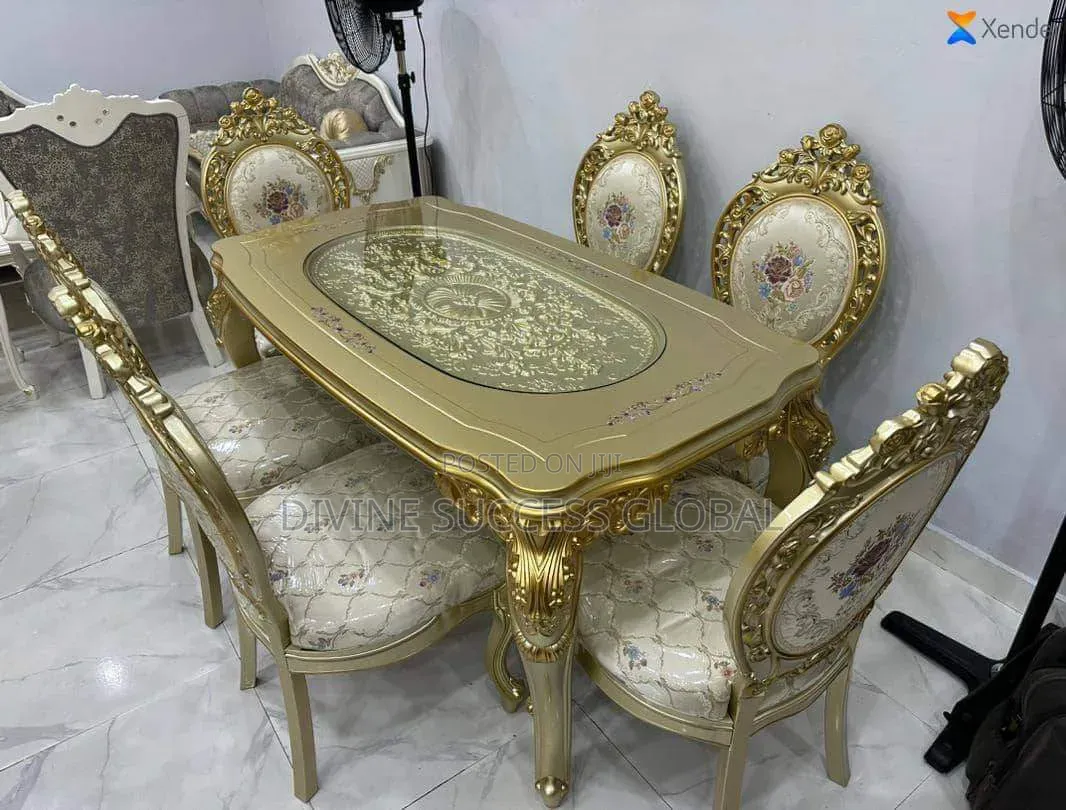 Top Quality Imported Luxury Royal Dining Table With 6 Chairs