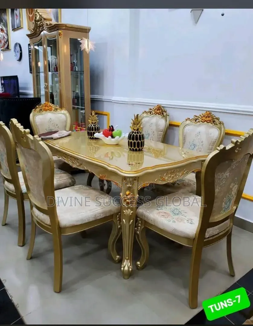 Top Quality Imported Luxury Royal Dining Table With 6 Chairs