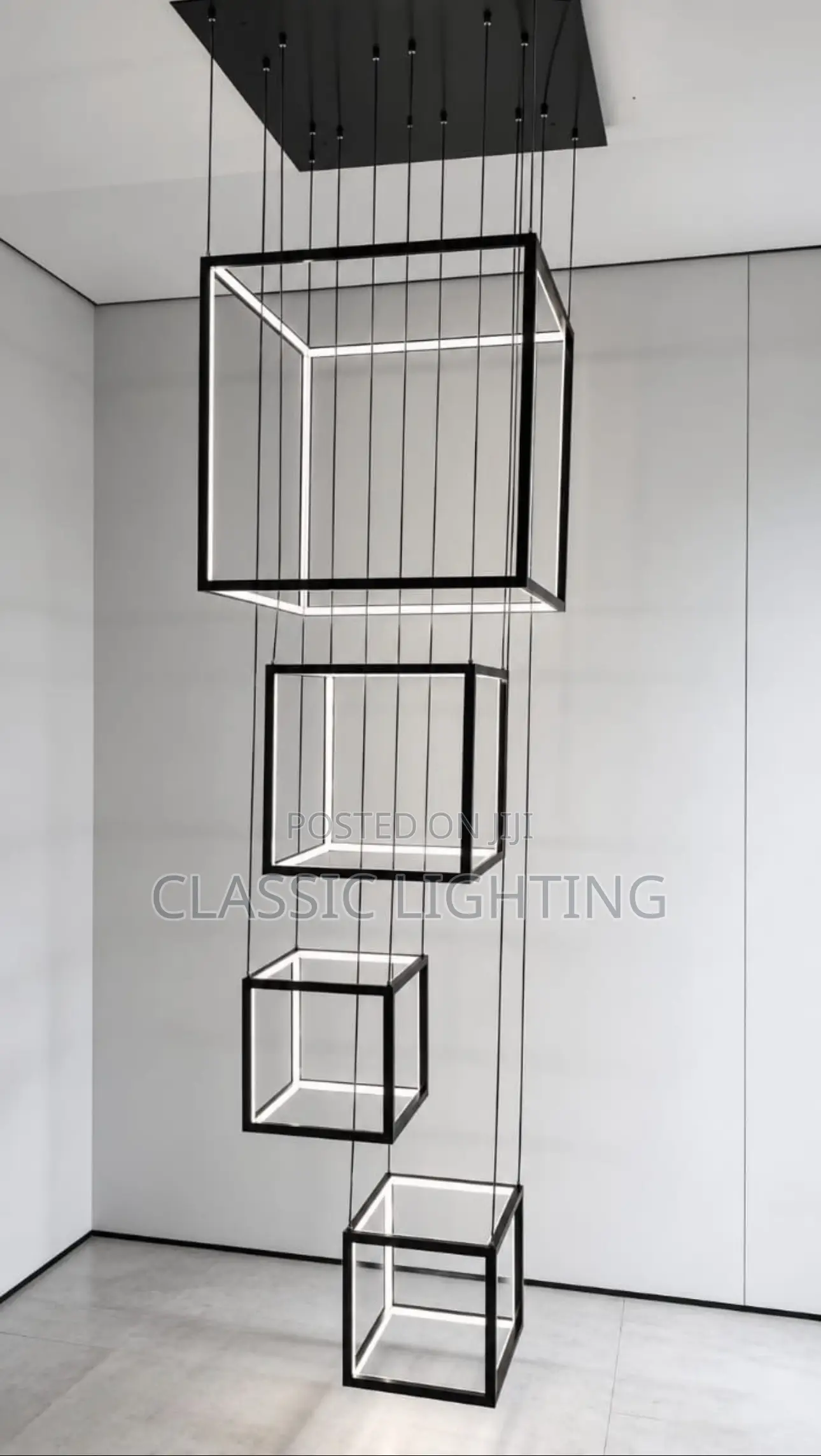 Cube Modern LED Lights Living Dining Room Chandeliers Home Decor