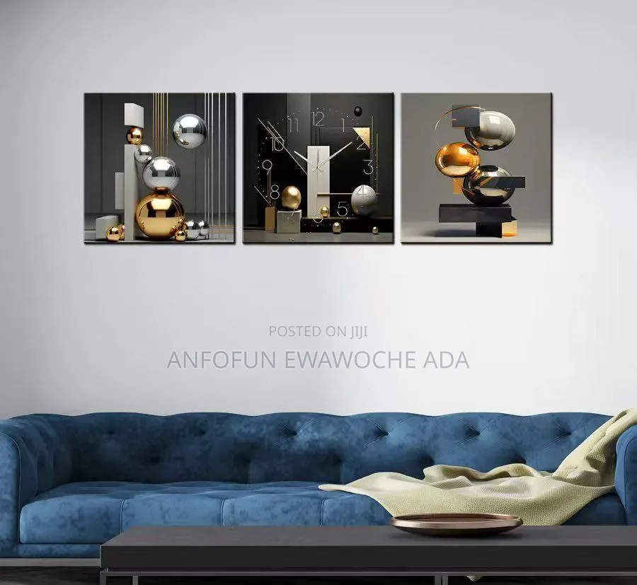 3-in-1 Decorative Wall Clock