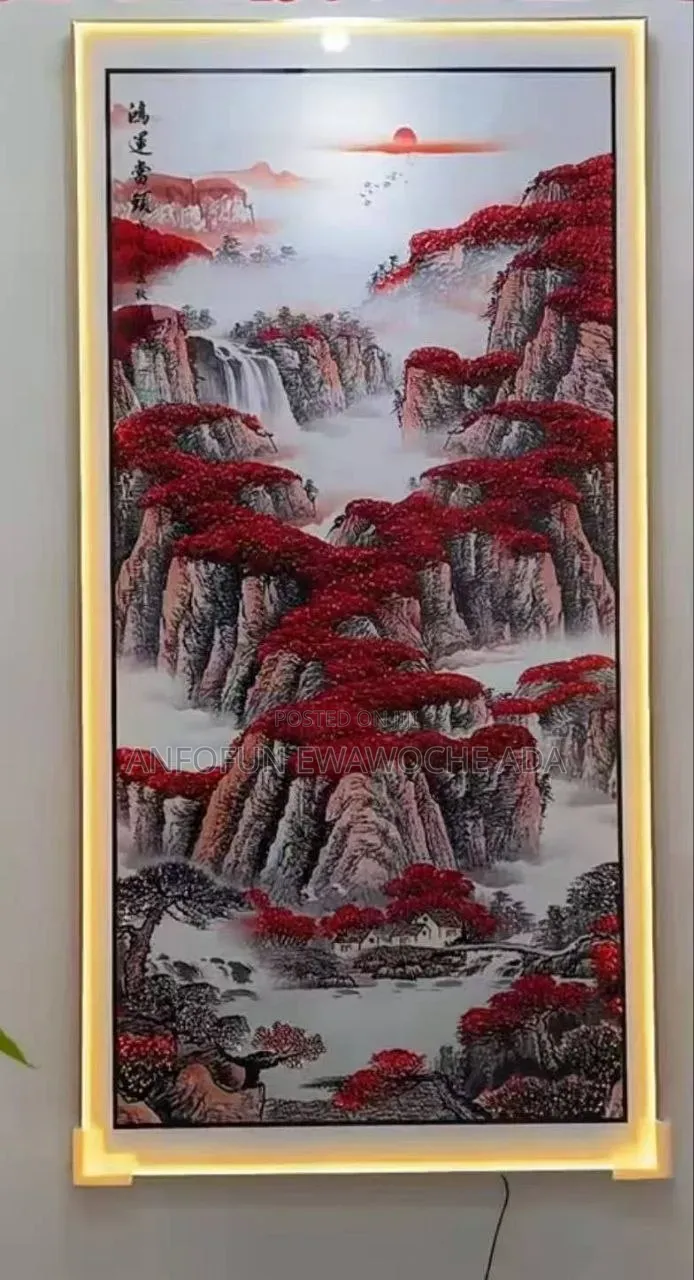 Light Crystal Stone Quality Acrylic Frame – 160cm × 85cm
