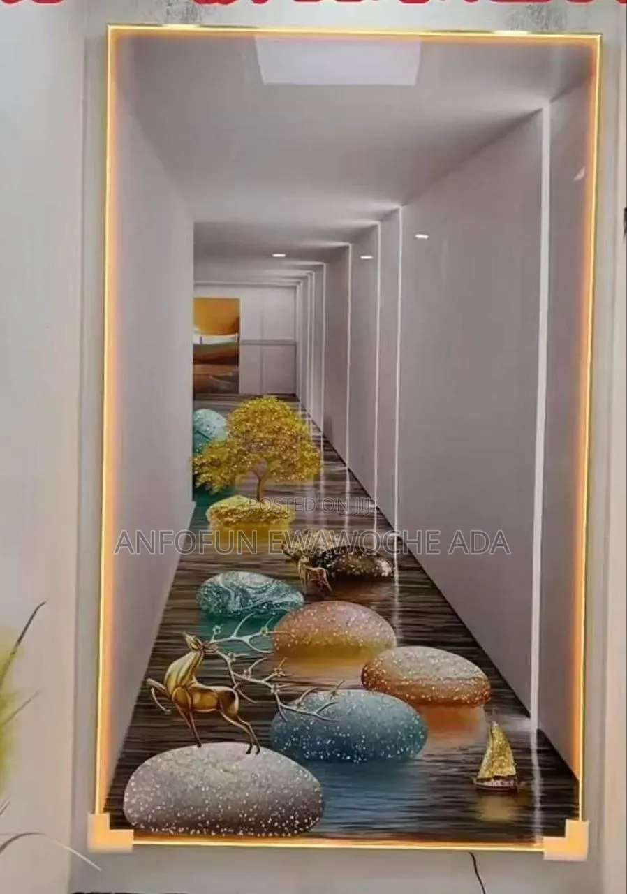 Light Crystal Stone Quality Acrylic Frame – 160cm × 85cm