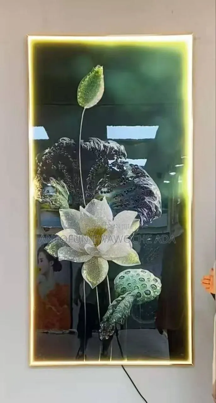 Light Crystal Stone Quality Acrylic Frame – 160cm × 85cm
