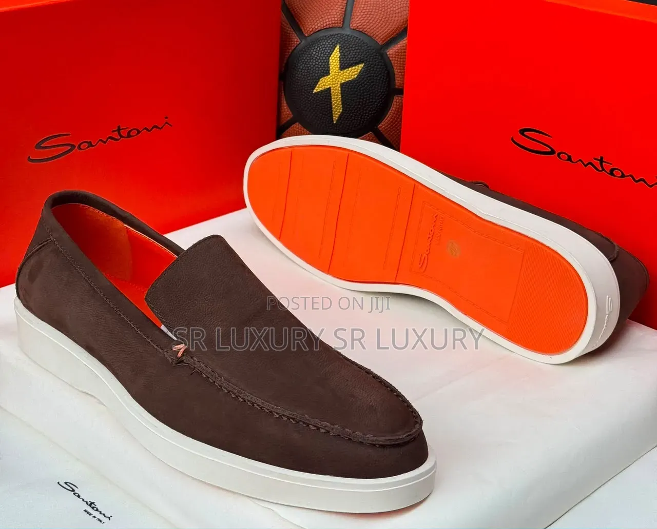 Stylish Men’s Santoni Slip-on Loafers