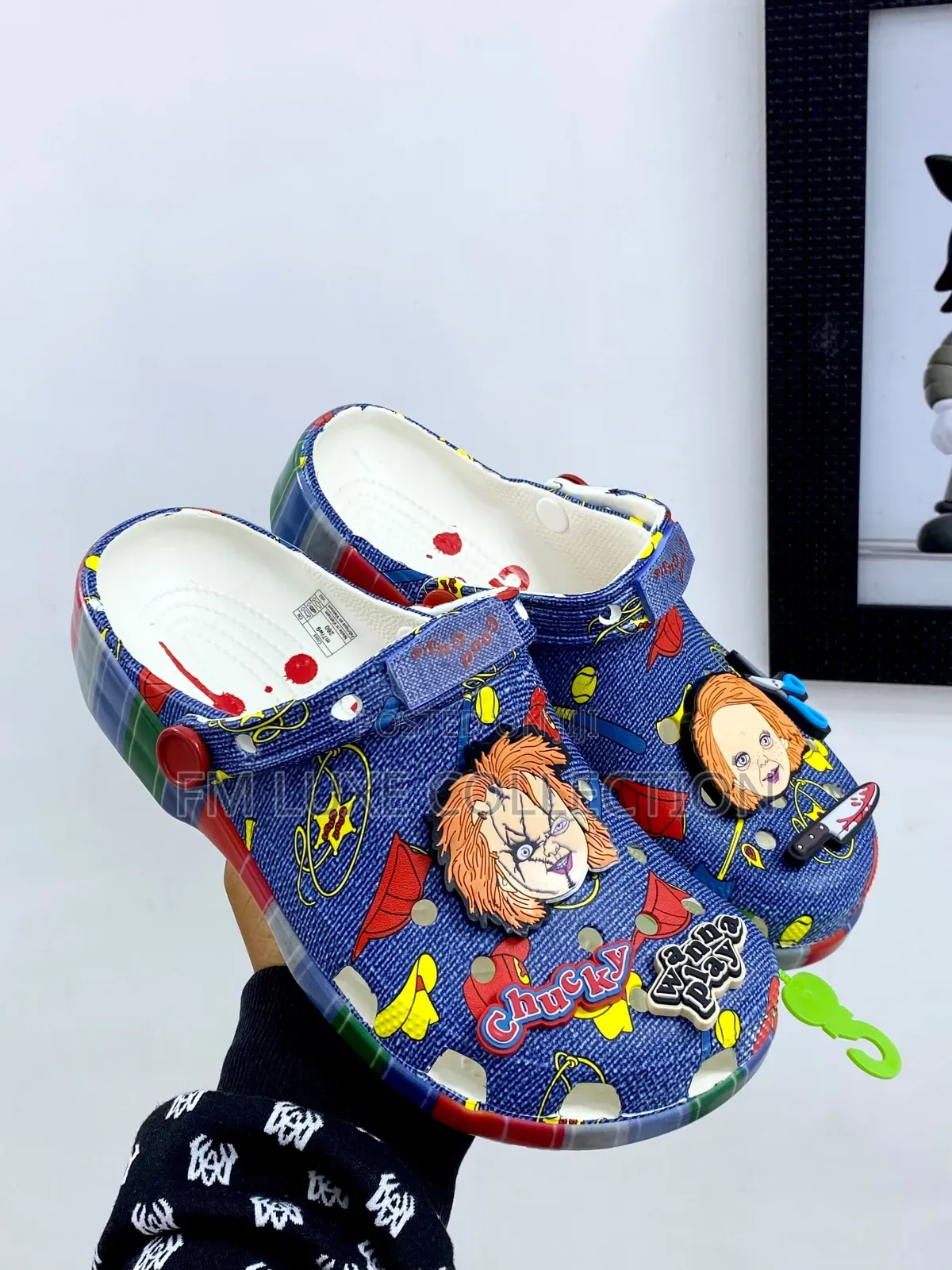 Chucky Themed Croc Style Clogs With Jibitz