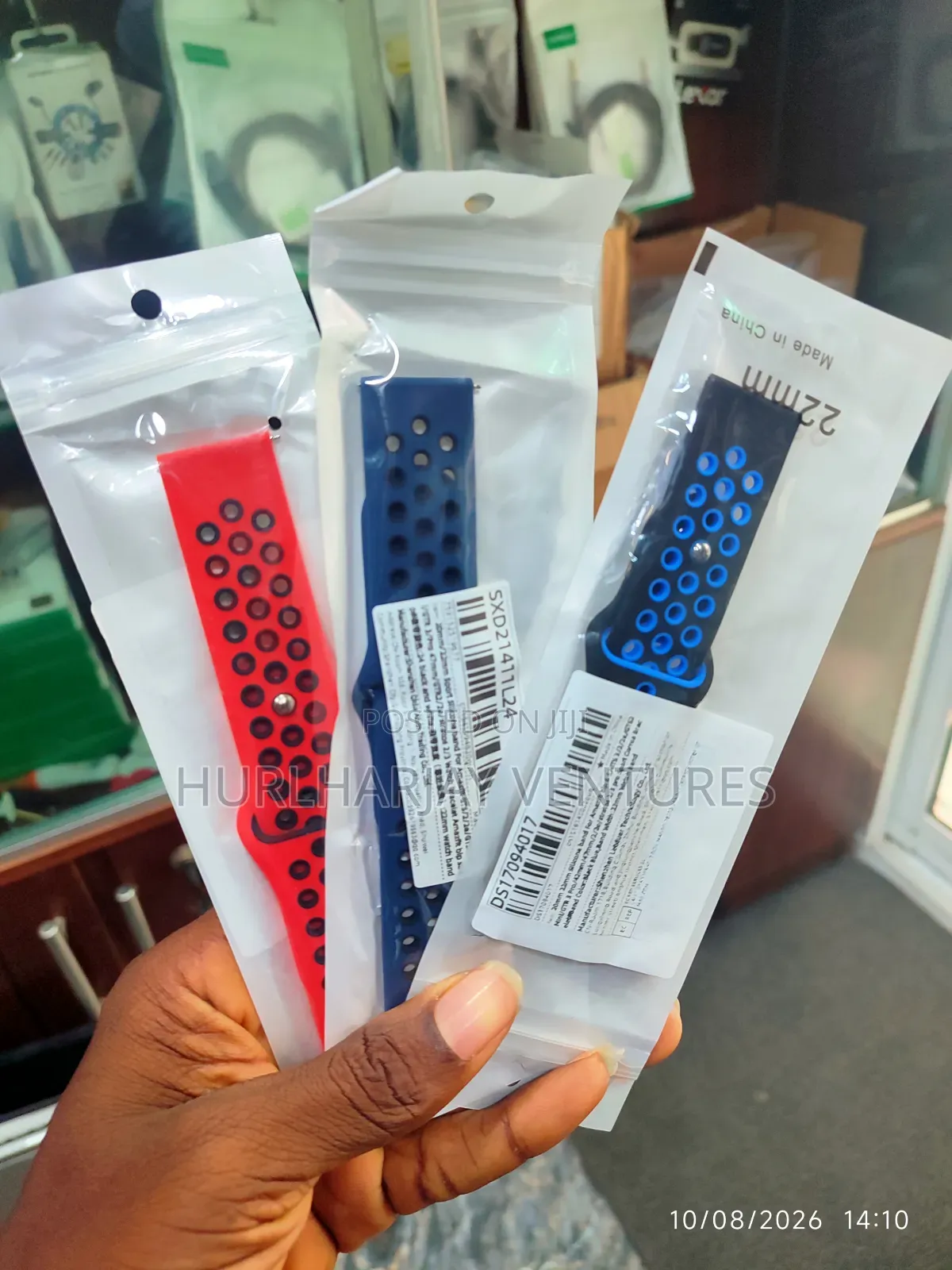 22mm Silicone Wrist Bands