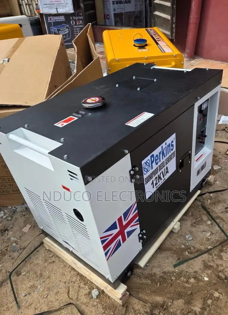 Perkins 12kva Soundproof Generator Copper With a Standard Service